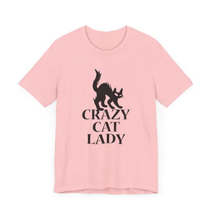 Crazy Cat T-shirt, Pussy Cat Tshirt, Cat Lover Shirt, Pet Unisex Shirt, Crewneck Shirt, Short Sleeve Tee, Gift for Him, Gift for Her