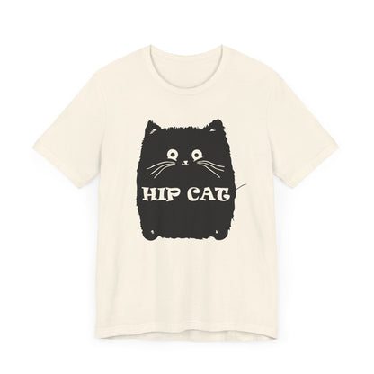 Hip Cat T-shirt, Cat Lover Tshirt, Pet Shirt, Animal Unisex Shirt, Crewneck Shirt, Short Sleeve Tee, Gift for Him, Gift for Her