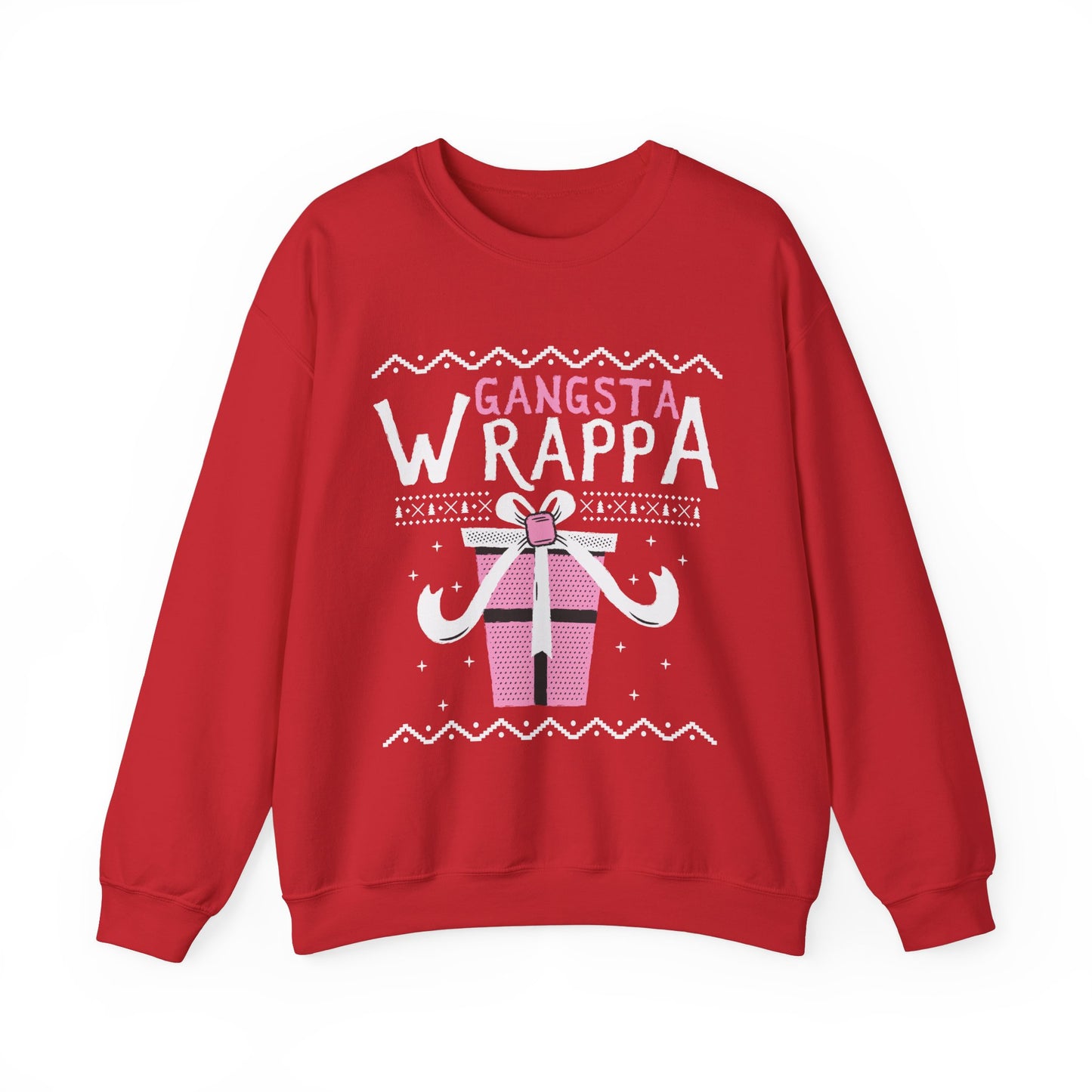 Gangsta Wrappa Gift Box Sweatshirt - Unwrap Festive Style!