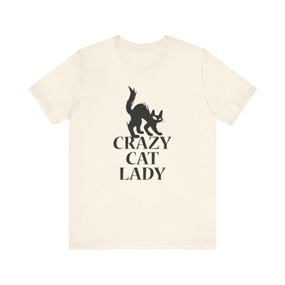 Crazy Cat T-shirt, Pussy Cat Tshirt, Cat Lover Shirt, Pet Unisex Shirt, Crewneck Shirt, Short Sleeve Tee, Gift for Him, Gift for Her