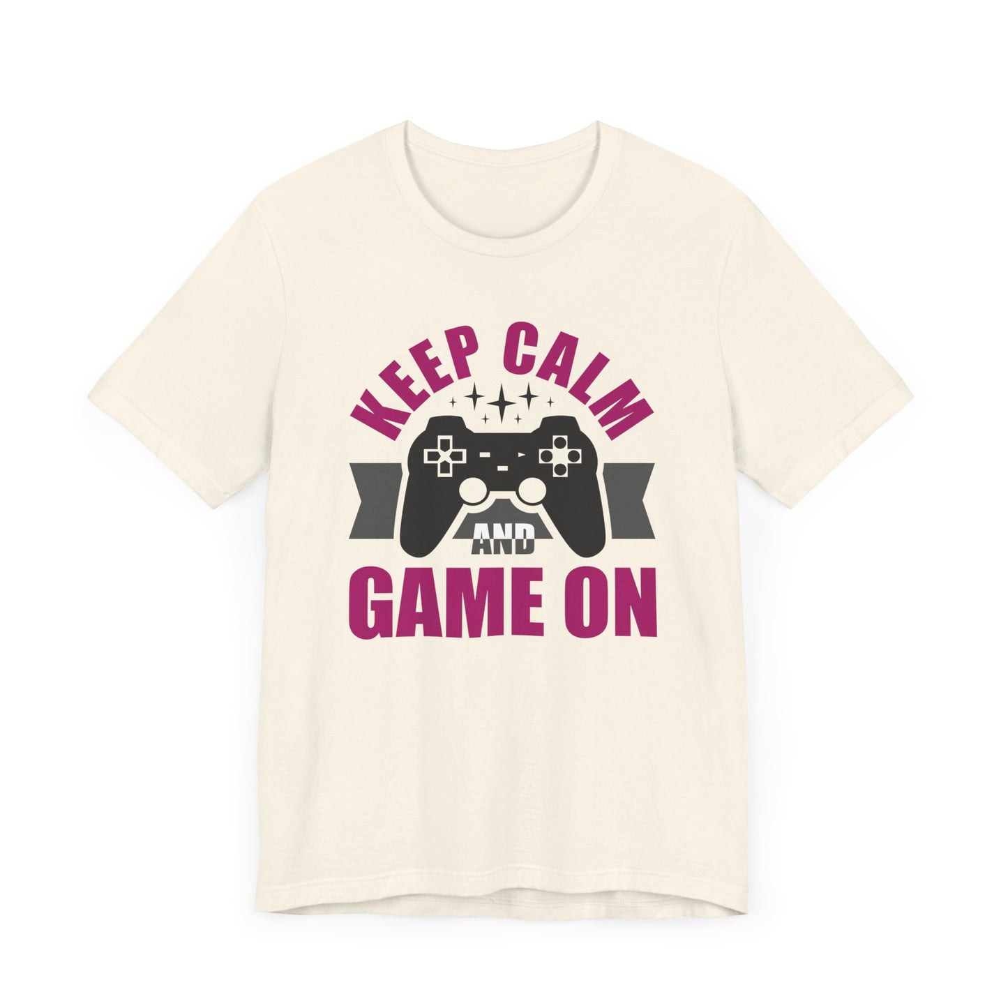 Keep Calm And Game On T-shirt, Keep Calm Tshirt, Gameboy Shirt, Gaming Unisex Shirt, Game Crewneck Shirt, Short Sleeve Tee, Gift for Him