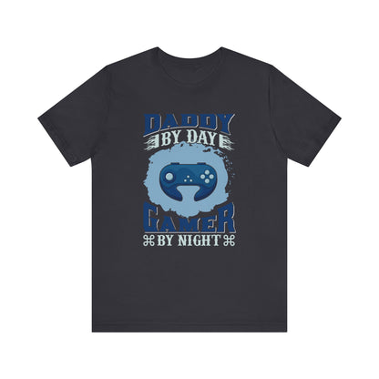 Daddy By Day Gamer By Night T-shirt, Gameboy Tshirt, Gaming Shirt, Game Lover Unisex Shirt, Crewneck Shirt, Short Sleeve Tee, Gift for Him