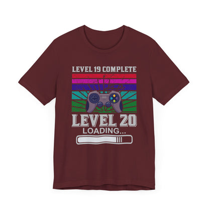 Level 19 Complete T-shirt, Gameboy Tshirt, Gaming Shirt, Game Lover Unisex Shirt, Crewneck Shirt, Short Sleeve Tee, Gift for Him