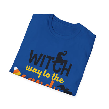 Witch Way to the Candy Halloween T-Shirt | Spooky Season Tee