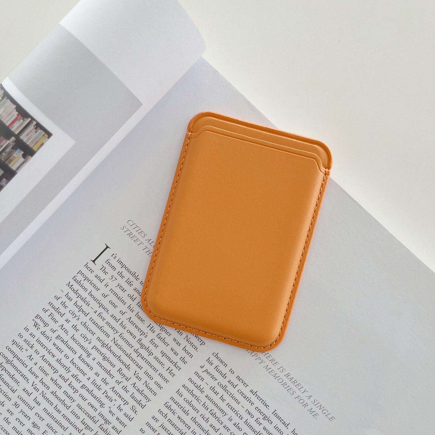 iPhone Magnetic Leather Card Holder for MagSafe