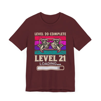 Level 20 Complete T-shirt, Gameboy Tshirt, Gamer Shirt, Game Unisex Shirt, Game Player Crewneck Shirt, Short Sleeve Tee, Gift for Him