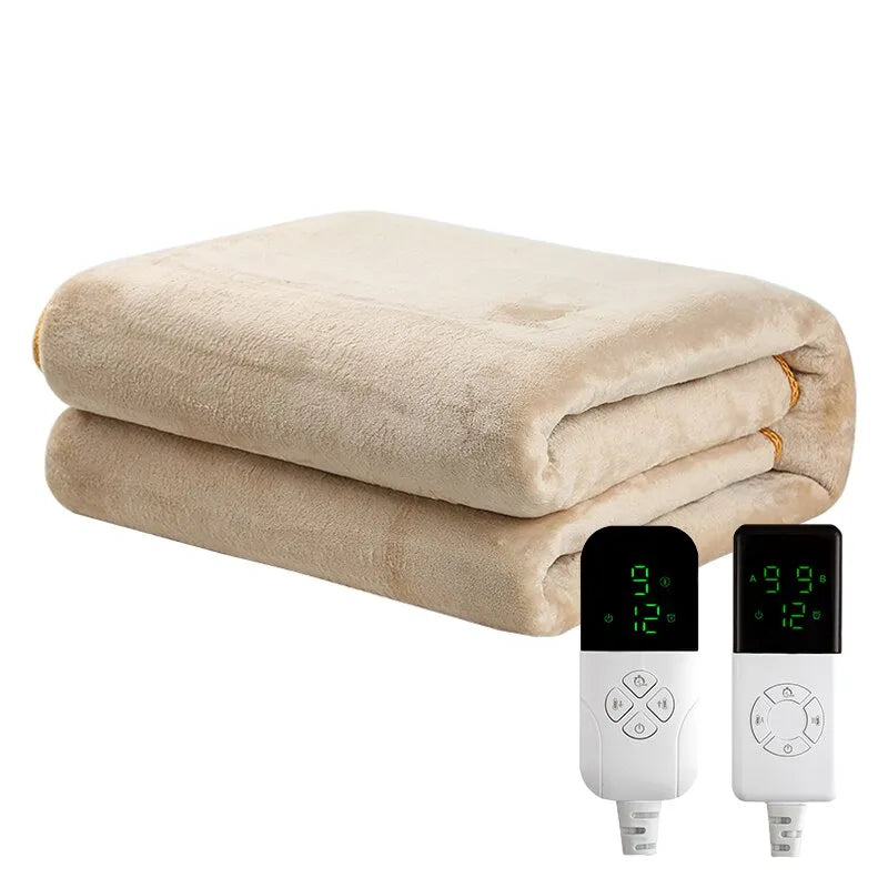 Thermal Soft Sleep Warming Winter Fleece Electric Heating Blanket