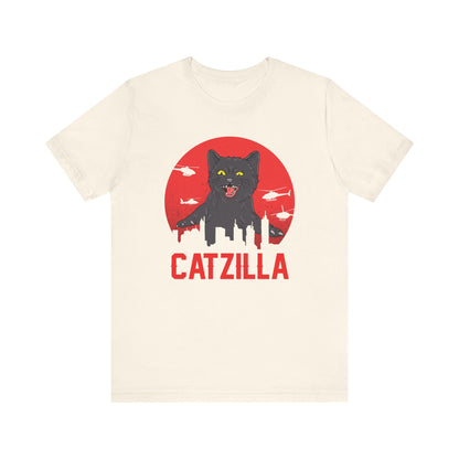 Catzilla T-shirt, Cat Lover Tshirt, Cat Mom Shirt, Animal Unisex Shirt, Pet Crewneck Shirt, Short Sleeve Tee, Gift for Him, Gift for Her