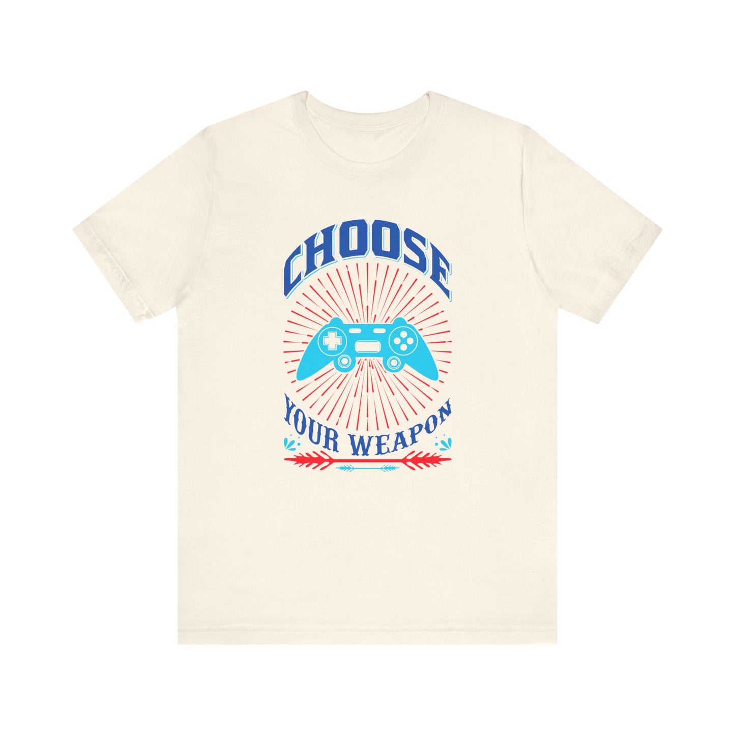 Choose Your Weapon T-shirt, Gaming Tshirt, Gameboy Shirt, Game Lover Unisex Shirt, Crewneck Shirt, Short Sleeve Tee, Gift for Him