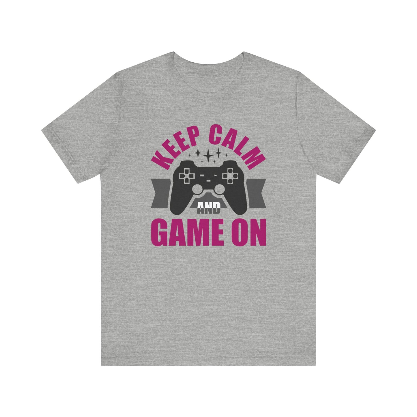 Keep Calm And Game On T-shirt, Keep Calm Tshirt, Gameboy Shirt, Gaming Unisex Shirt, Game Crewneck Shirt, Short Sleeve Tee, Gift for Him