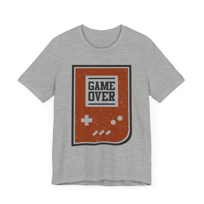 Game Over T-shirt, Gamer Tshirt, Gameboy Shirt, Game Lover Unisex Shirt, Game Over Crewneck Shirt, Short Sleeve Tee, Gift for Him