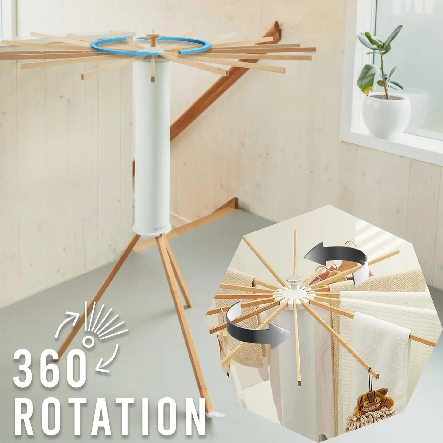 Foldable Octopus-Style Clothes Drying Rack