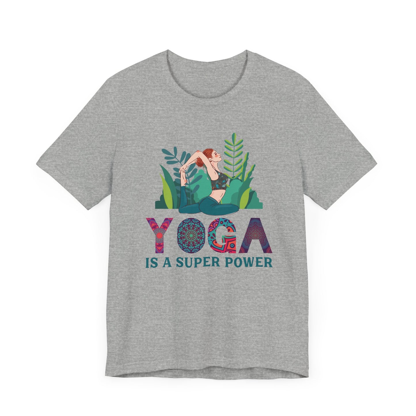 Yoga Is A Super Power T-shirt, Meditation Tshirt, Yoga Shirt, Unisex Shirt, Crewneck Shirt, Short Sleeve Tee, Gift for Him, Gift for Her