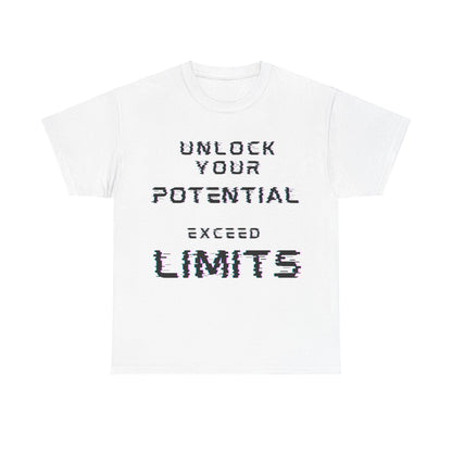 Unlock Your Potential, Exceed Limits, Motivational Shirt, Inspirational Tee, Empowering Apparel.