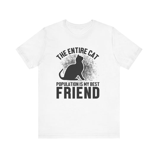 The Entire Cat T-shirt, Cat Lover Tshirt, Cat Shirt, Cat Mom Unisex Shirt, Crewneck Shirt, Short Sleeve Tee, Gift for Him, Gift for Her