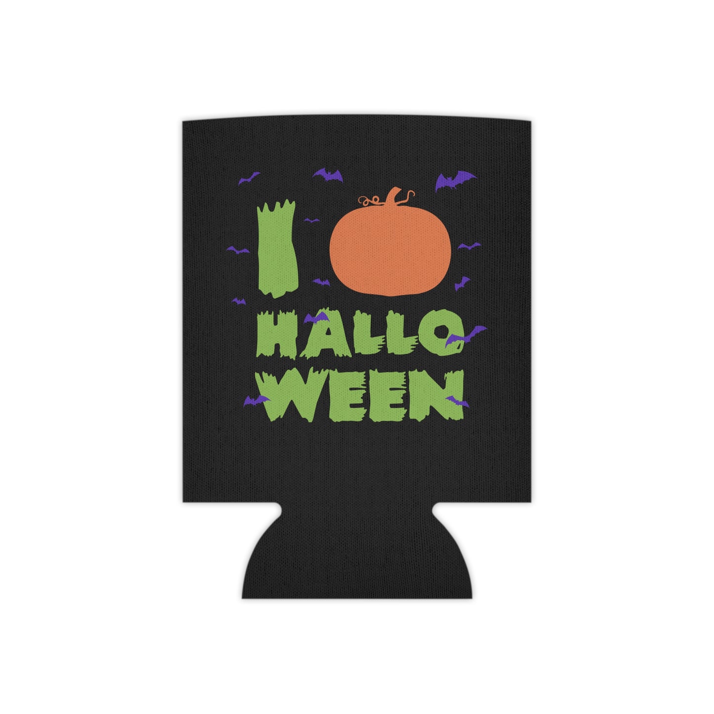 I Love Halloween Can Cooler - Festive Beverage Holder