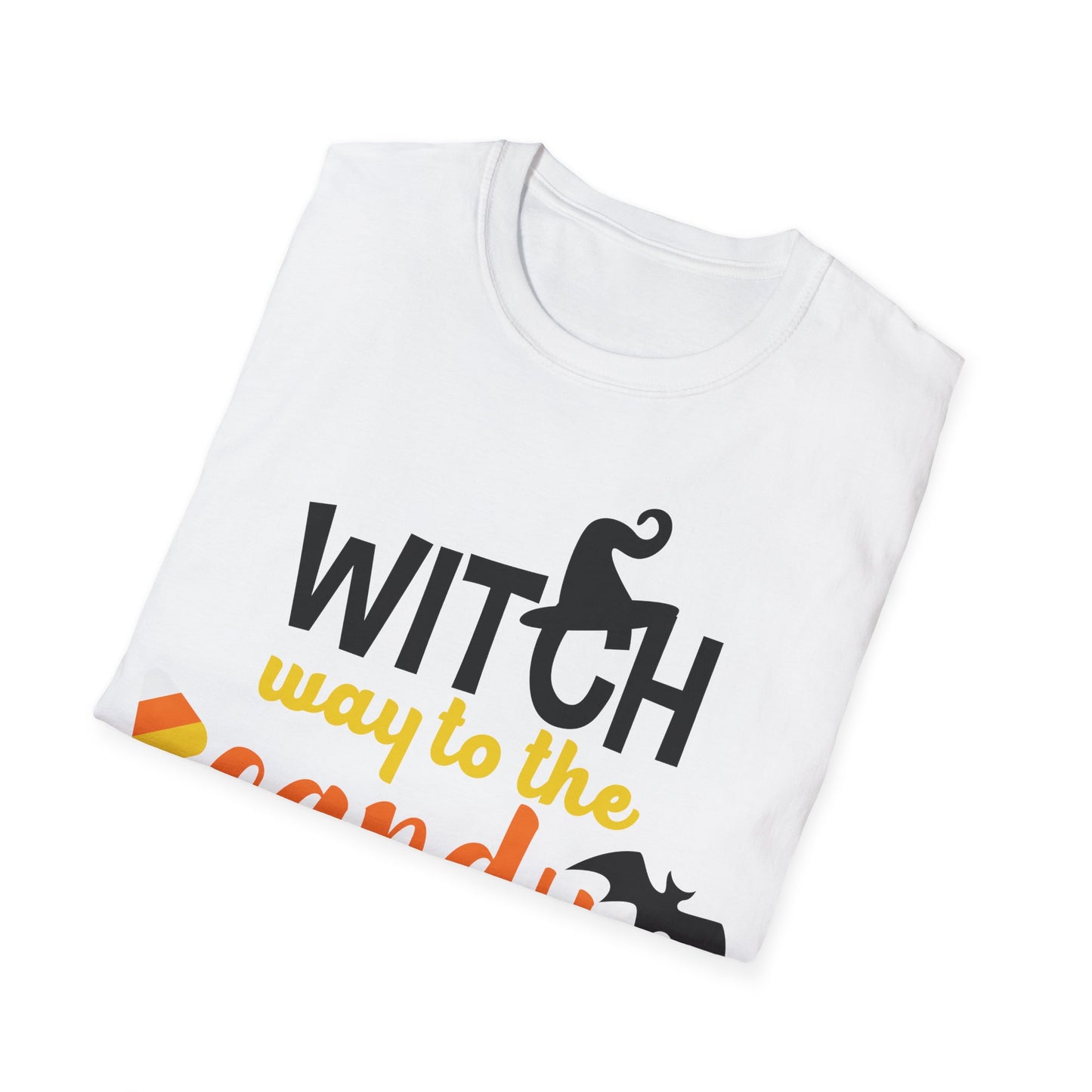 Witch Way to the Candy Halloween T-Shirt | Spooky Season Tee