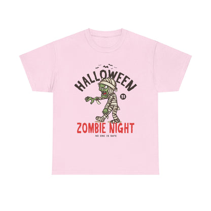 Halloween Zombie Night T-shirt - Spooky Undead Tee - Creepy Horror Shirt