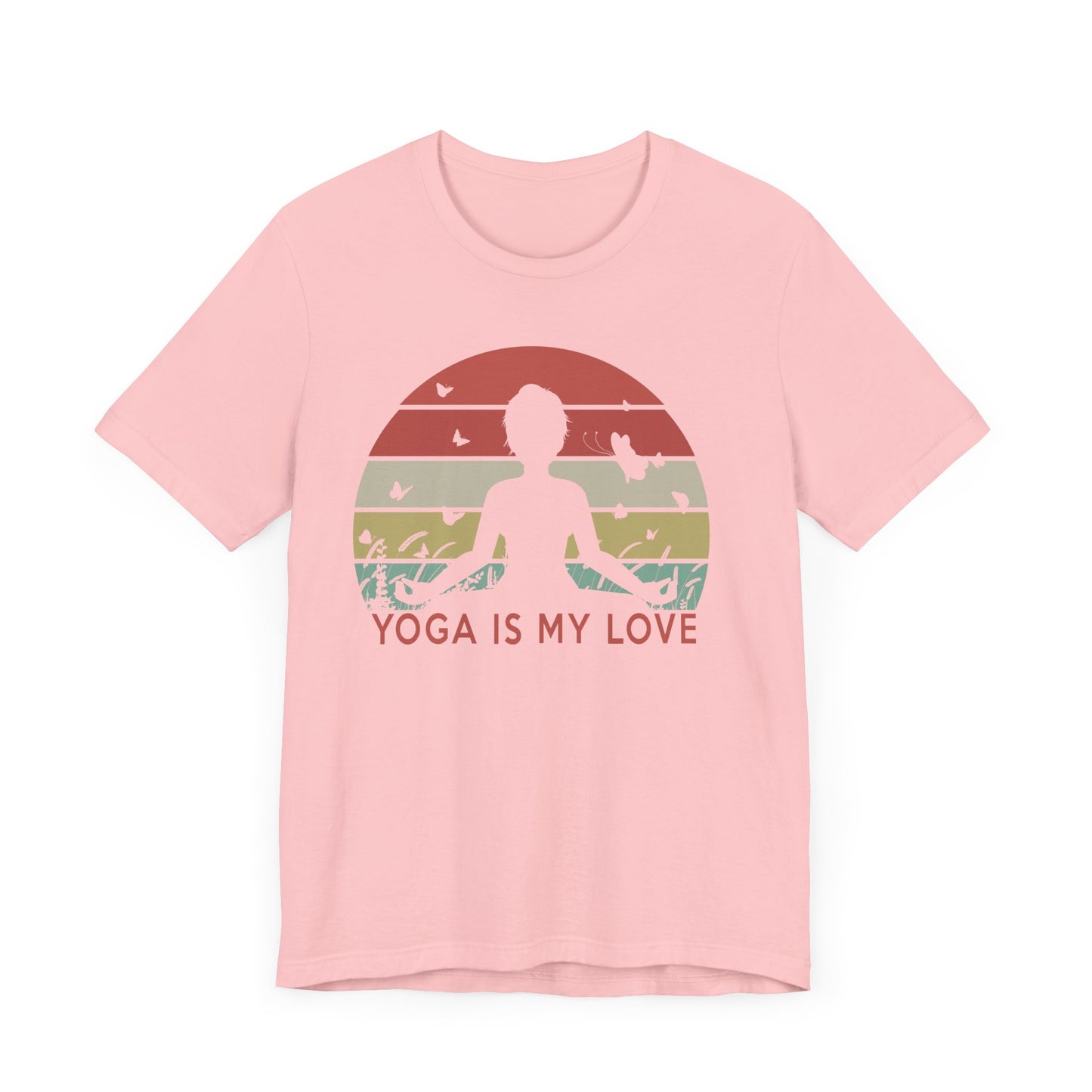 Yoga Is My Love T-shirt, Meditation Tshirt, Yoga Day Shirt, Yoga Unisex Shirt, Crewneck Shirt, Short Sleeve Tee, Gift for Him, Gift for Her