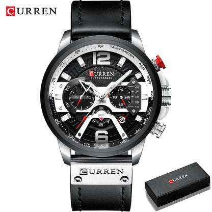 Curren Mens Watch with Chronograph with Box