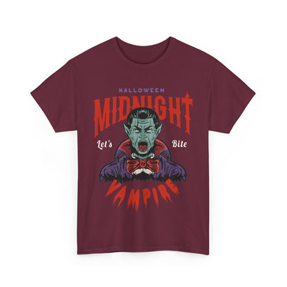 Midnight Vampire Halloween T-shirt - Spooky Dracula Tee - Halloween Costume Shirt