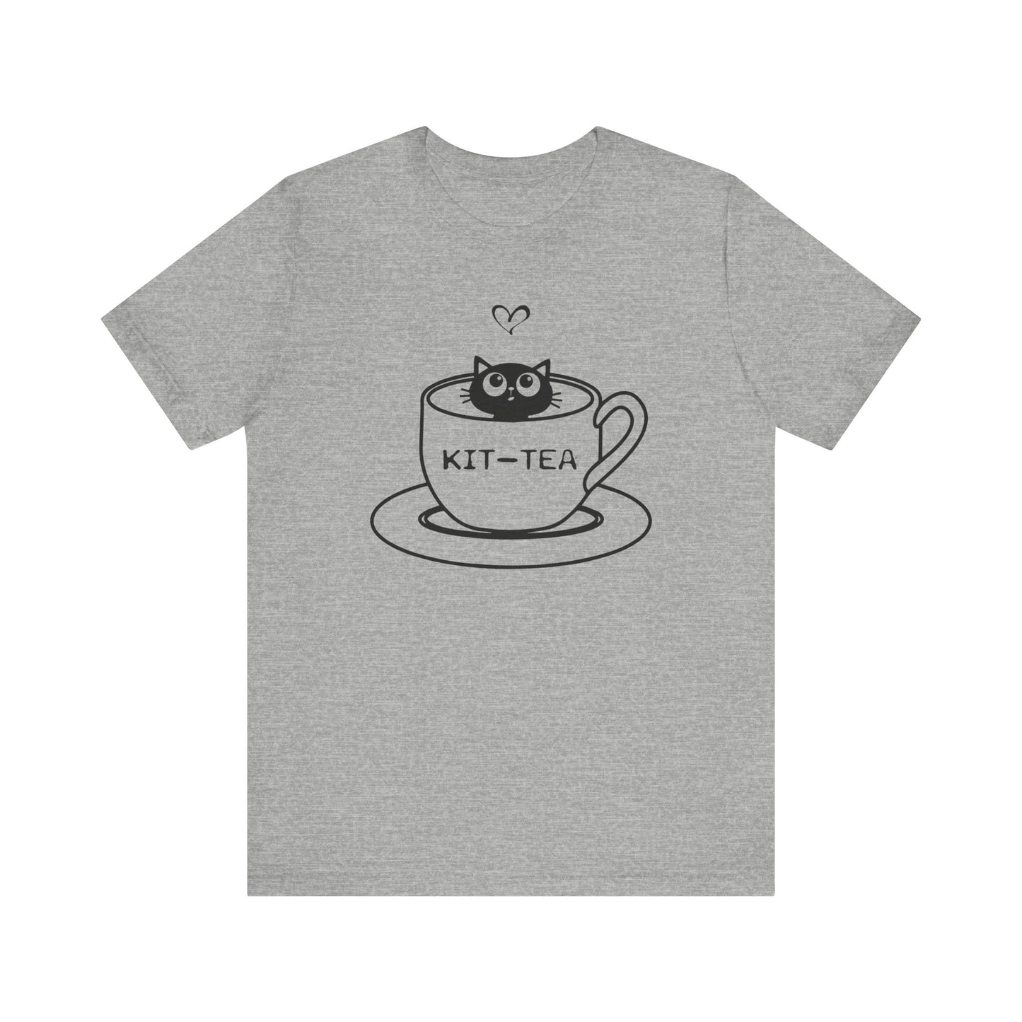 Kit Tea T-shirt, Cat Tshirt, Pet lover Shirt, Unisex Shirt, Crewneck Shirt, Short Sleeve Tee, Gift for Him, Gift for Her