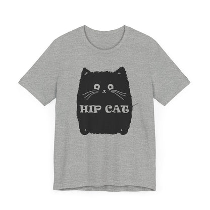 Hip Cat T-shirt, Cat Lover Tshirt, Pet Shirt, Animal Unisex Shirt, Crewneck Shirt, Short Sleeve Tee, Gift for Him, Gift for Her