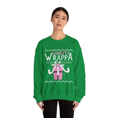 Gangsta Wrappa Gift Box Sweatshirt - Unwrap Festive Style!