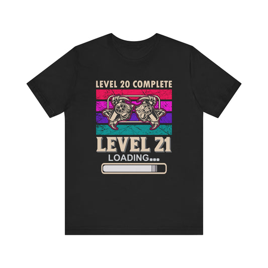 Level 20 Complete T-shirt, Gameboy Tshirt, Gamer Shirt, Game Unisex Shirt, Game Player Crewneck Shirt, Short Sleeve Tee, Gift for Him