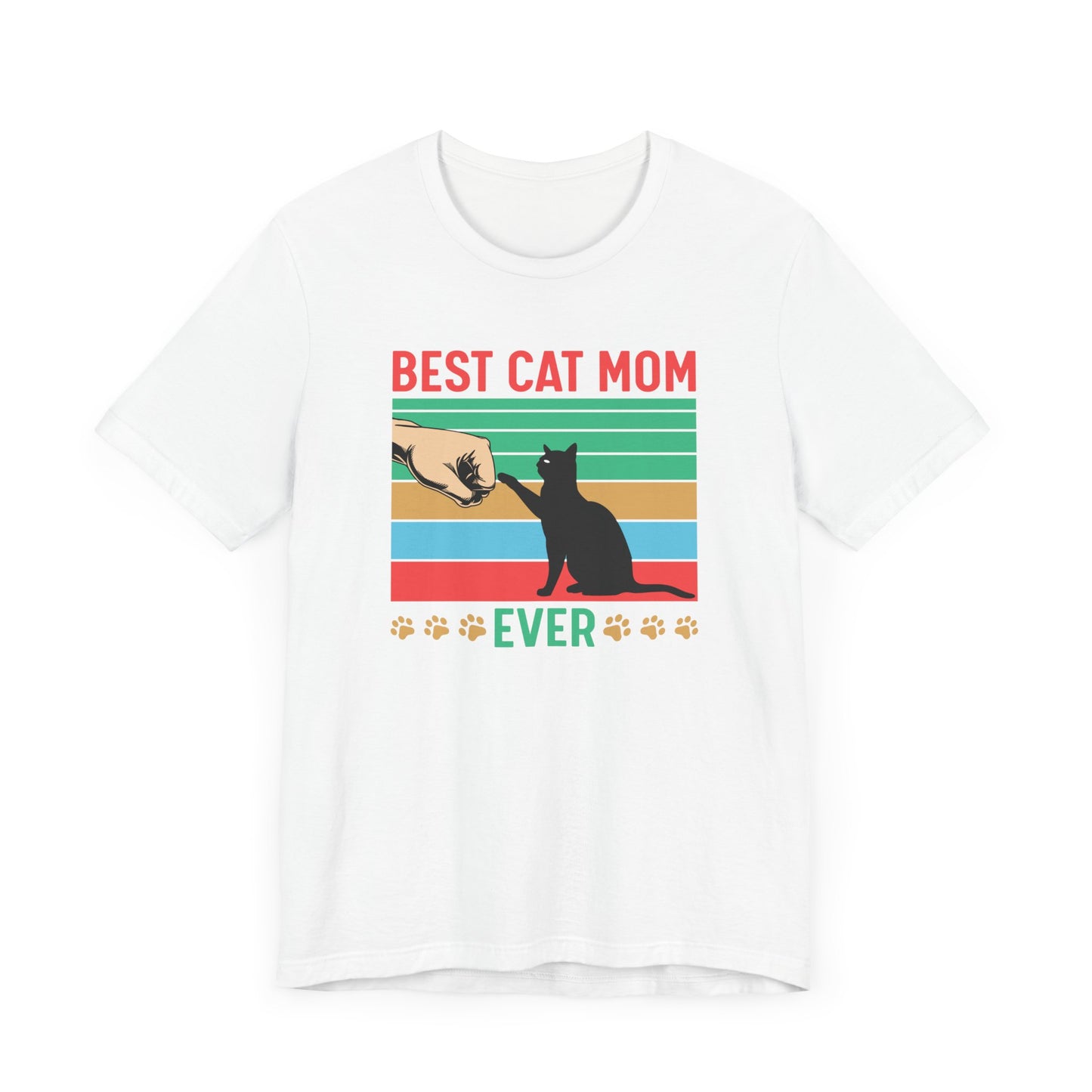 Best Cat Mom Ever T-shirt, Cat Mom Tshirt, Cat Lover Shirt, Pet Unisex Shirt, Crewneck Shirt, Short Sleeve Tee, Gift for Him, Gift for Her