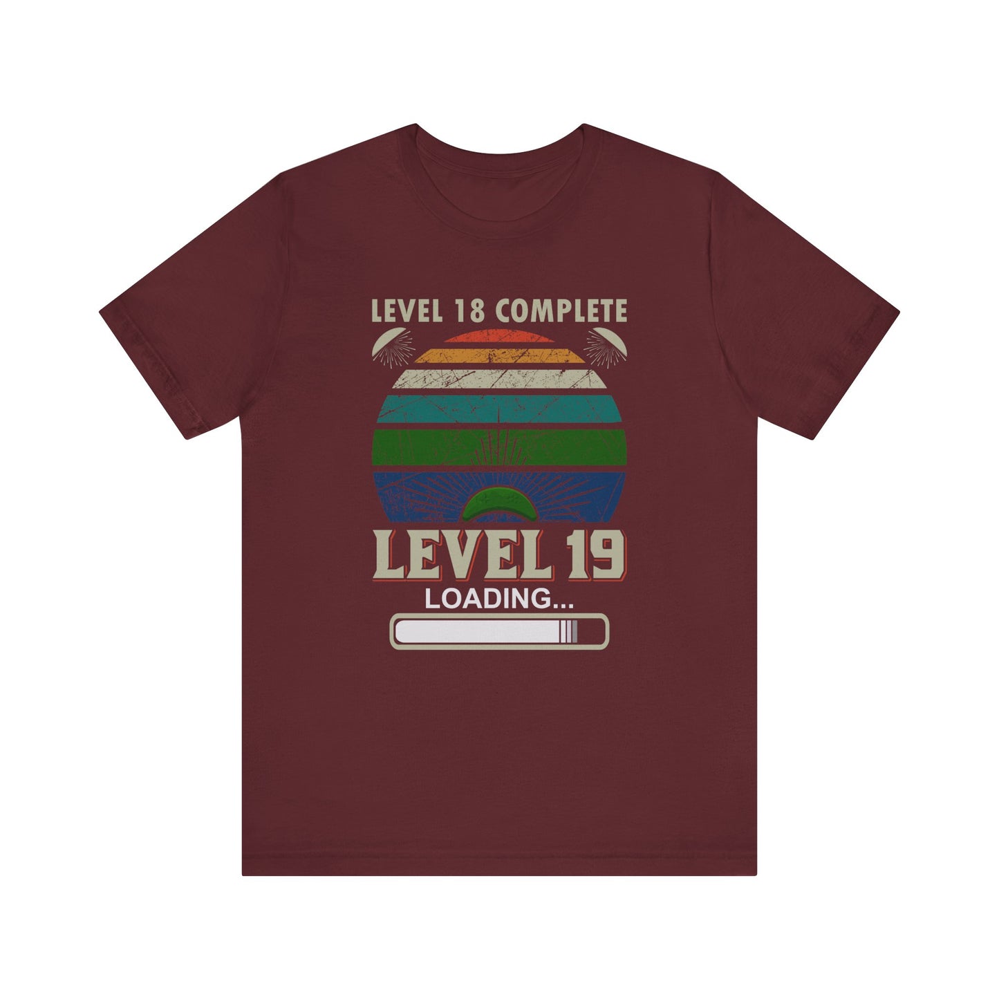 Level 18 Complete Level 19 Loading T-shirt, Gameboy Tshirt, Game Lover Shirt, Unisex Shirt, Crewneck Shirt, Short Sleeve Tee, Gift for Him