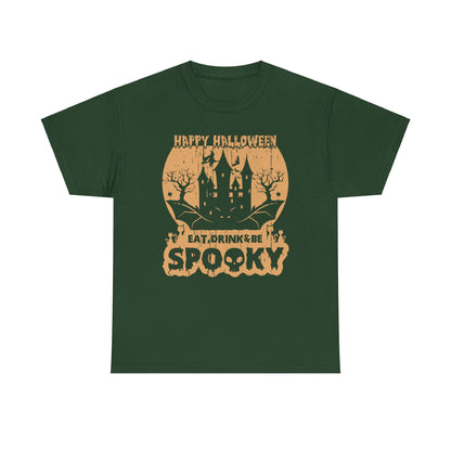 Happy Halloween Eat, Drink & Be Spooky T-Shirt - Festive Costume Tee