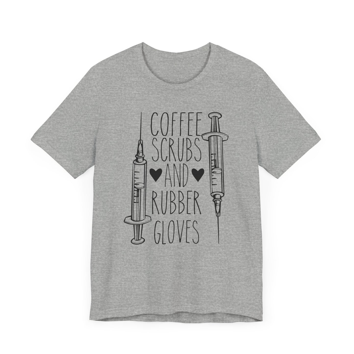 Coffee Scrubs And Rubber Gloves T-shirt, Doctor Shirt, Unisex Shirt, Crewneck Shirt, Short Sleeve Tee, Gift for Him, Gift for Her