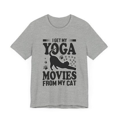 I Get My Yoga Moves From My Cat T-shirt, Cat Tshirt, Pet Shirt, Unisex Shirt, Crewneck Shirt, Short Sleeve Tee, Gift for Him, Gift for Her