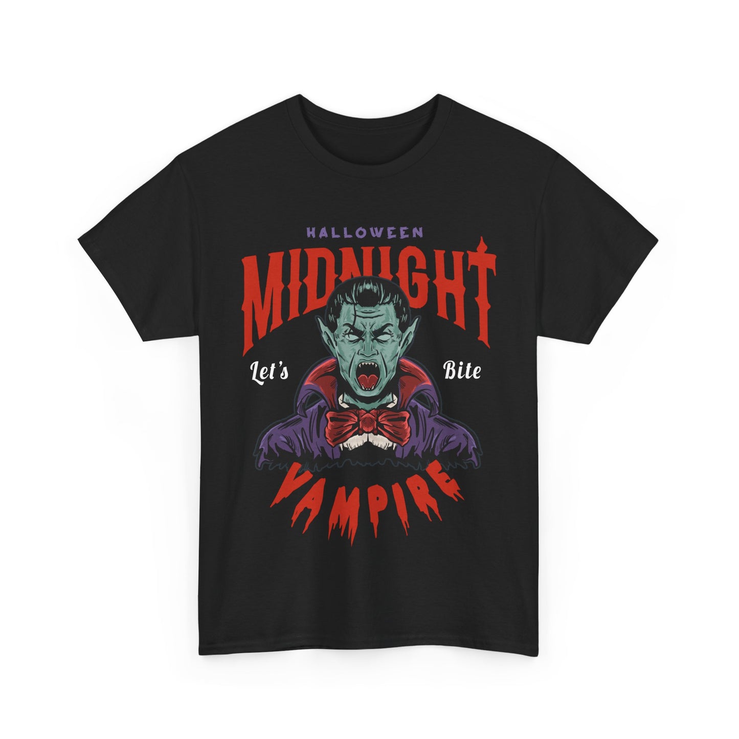 Midnight Vampire Halloween T-shirt - Spooky Dracula Tee - Halloween Costume Shirt