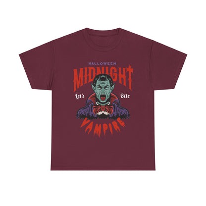 Midnight Vampire Halloween T-shirt - Spooky Dracula Tee - Halloween Costume Shirt