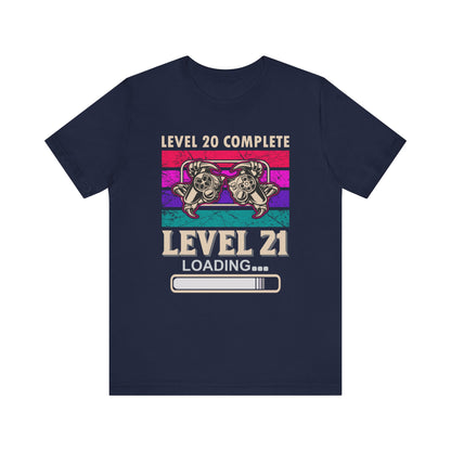 Level 20 Complete T-shirt, Gameboy Tshirt, Gamer Shirt, Game Unisex Shirt, Game Player Crewneck Shirt, Short Sleeve Tee, Gift for Him