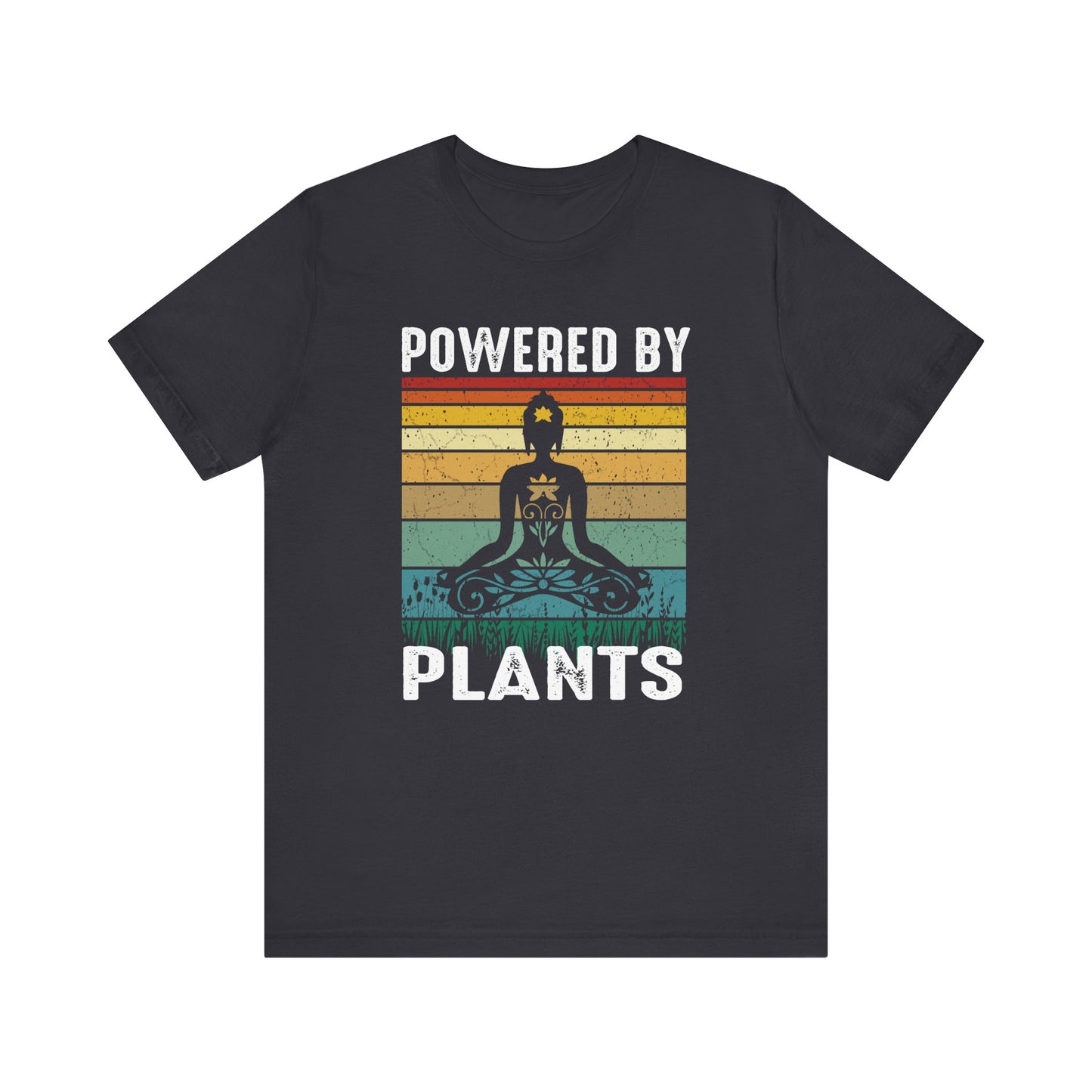 Powered By Plants T-shirt, Meditation Tshirt, Yoga Shirt, Unisex Shirt, Crewneck Shirt, Short Sleeve Tee, Gift for Him, Gift for Her