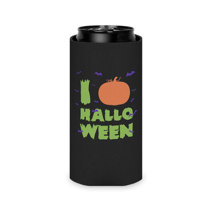 I Love Halloween Can Cooler - Festive Beverage Holder