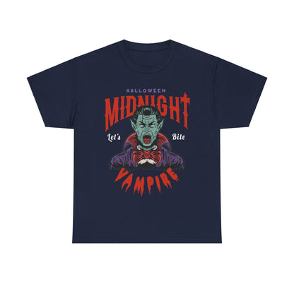 Midnight Vampire Halloween T-shirt - Spooky Dracula Tee - Halloween Costume Shirt