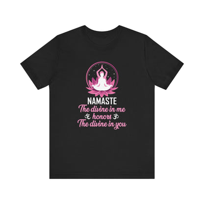 Namaste T-shirt, Religious Tshirt, Indian Shirt, Cultural Unisex Shirt, Crewneck Shirt, Short Sleeve Tee, Gift for Him, Gift for Her