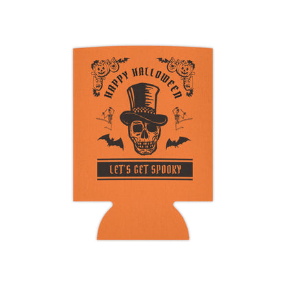 Happy Halloween Let's Get Spooky Can Cooler - Festive Beverage Holder