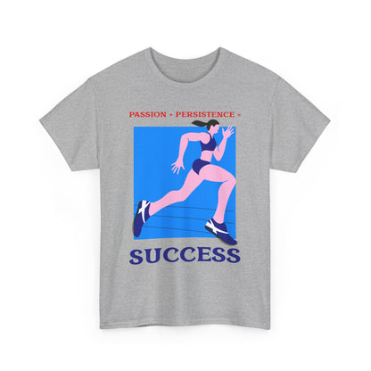 Passion, Persistence, Success, Unisex Heavy Cotton Tee, Motivational Shirt, Inspirational Tee, Empowering Apparel.