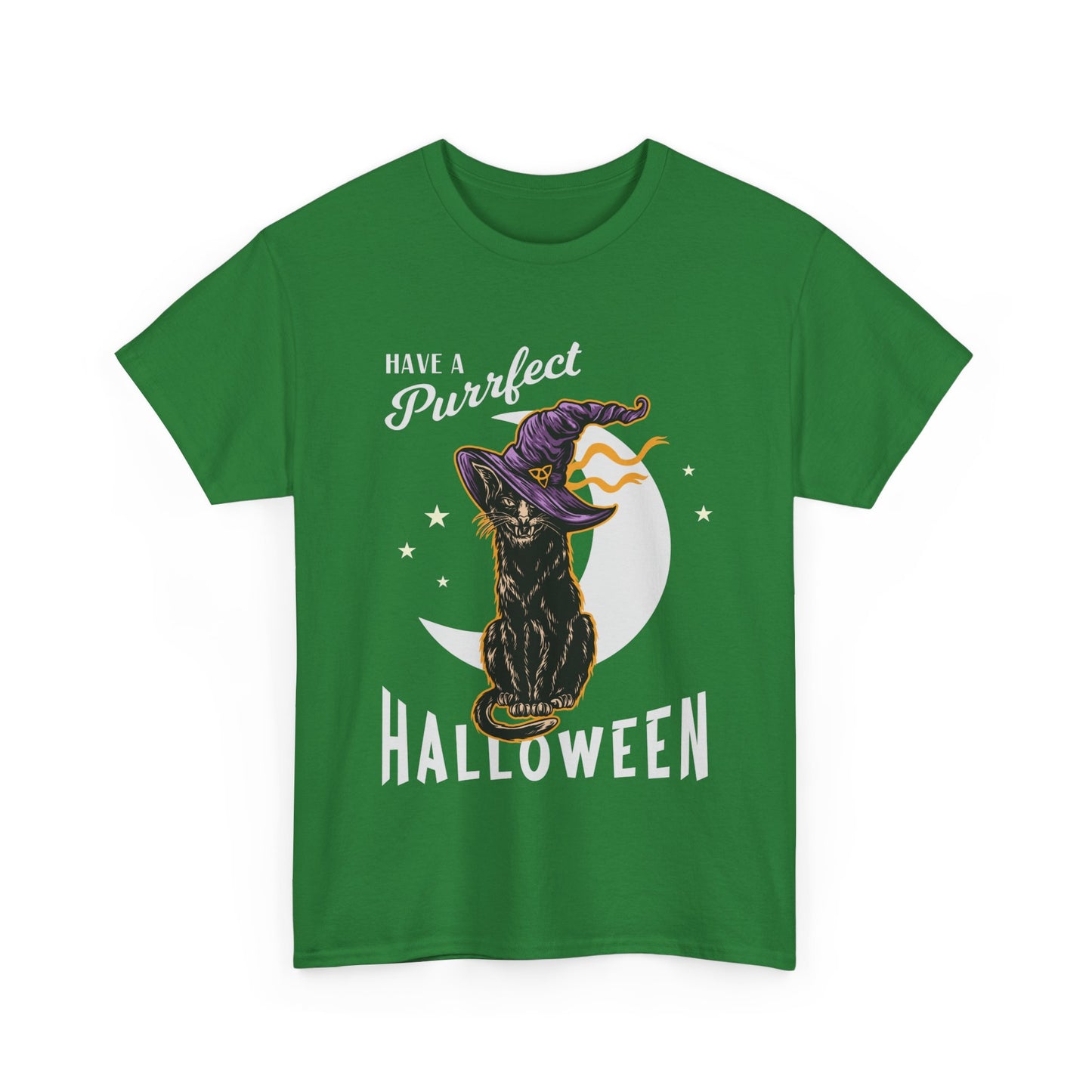 Have a Purrfect Halloween T-Shirt - Cute Cat Halloween Tee - Spooky Kitty Costume Shirt