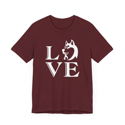 Love T-shirt, Dog Tshirt, Pet Shirt, Unisex Shirt, Crewneck Shirt, Short Sleeve Tee, Gift for Him, Gift for Her