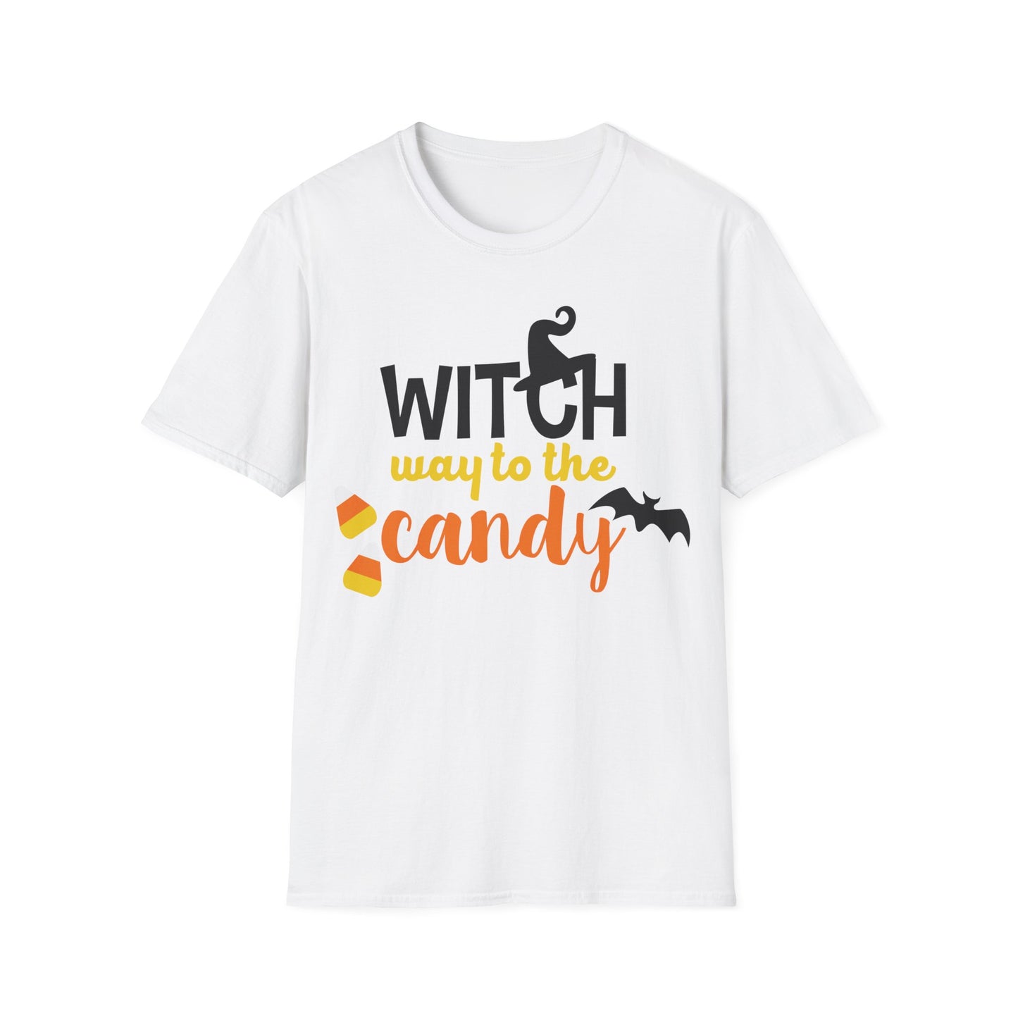 Witch Way to the Candy Halloween T-Shirt | Spooky Season Tee