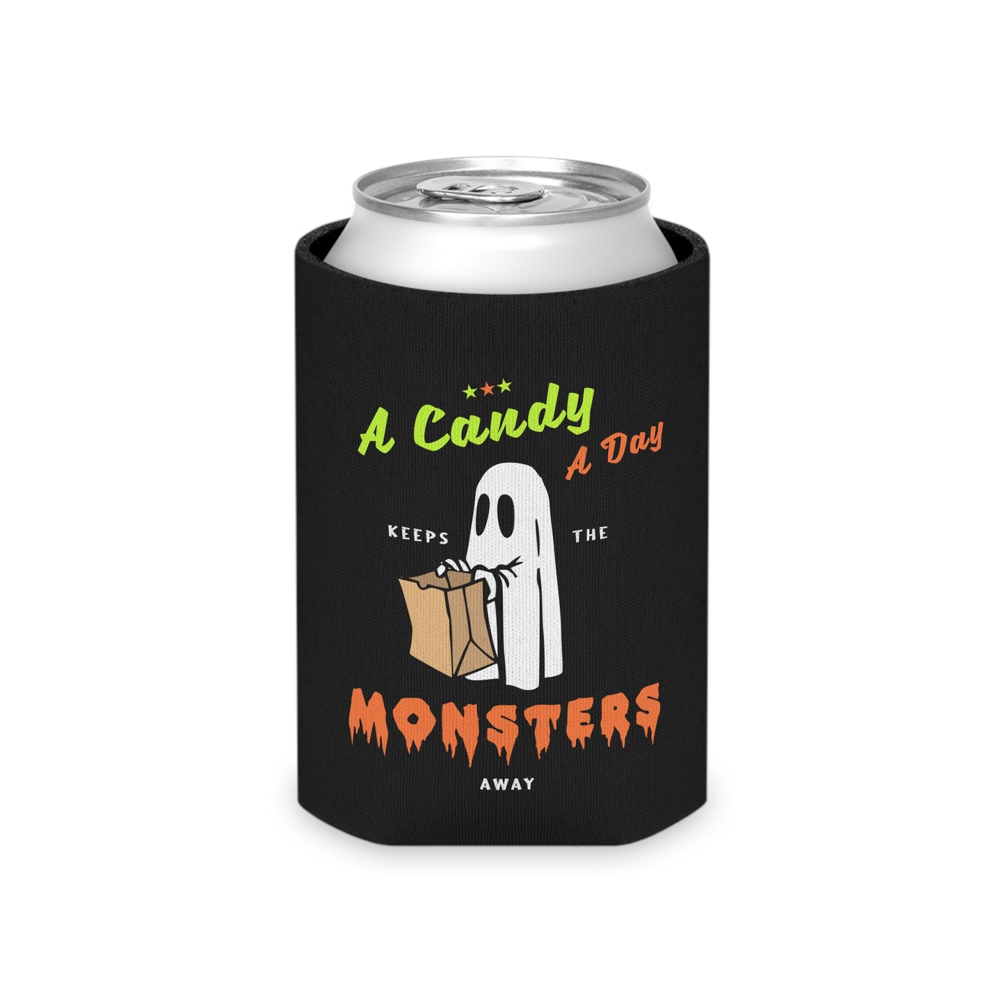 Candy A Day Keeps the Monsters Away Can Cooler