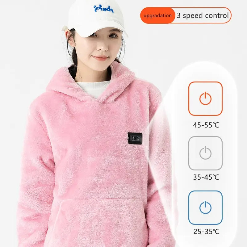 USB Infrared 9 Heating Areas Hoodies Sweater