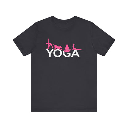 Yoga T-shirt, Yoga Position Tshirt, Meditation Shirt, Yoga Day Unisex Shirt, Crewneck Shirt, Short Sleeve Tee, Gift for Him, Gift for Her