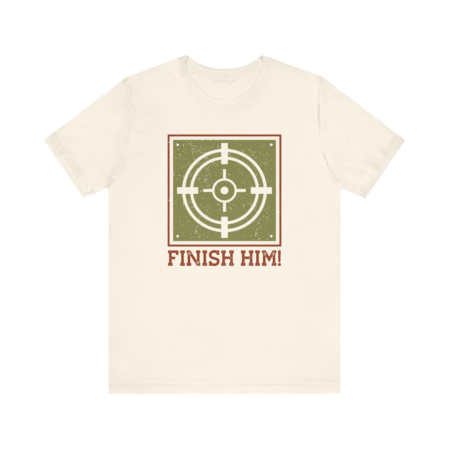 Finish Him T-shirt, Target Tshirt, Gamer Shirt, Pubg Unisex Shirt, Crewneck Shirt, Short Sleeve Tee, Gift for Him, Gift for Her